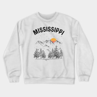 Mississippi State Vintage Retro Crewneck Sweatshirt